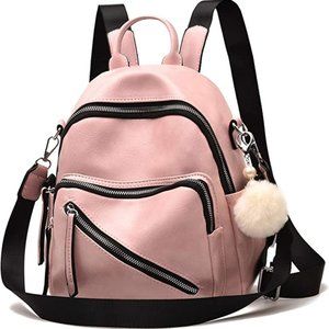 Vegan Leather Mini Backpack